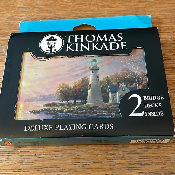 Ceaco Thomas Kinkade Deluxe Playing Cards - 2 Bridge Decks